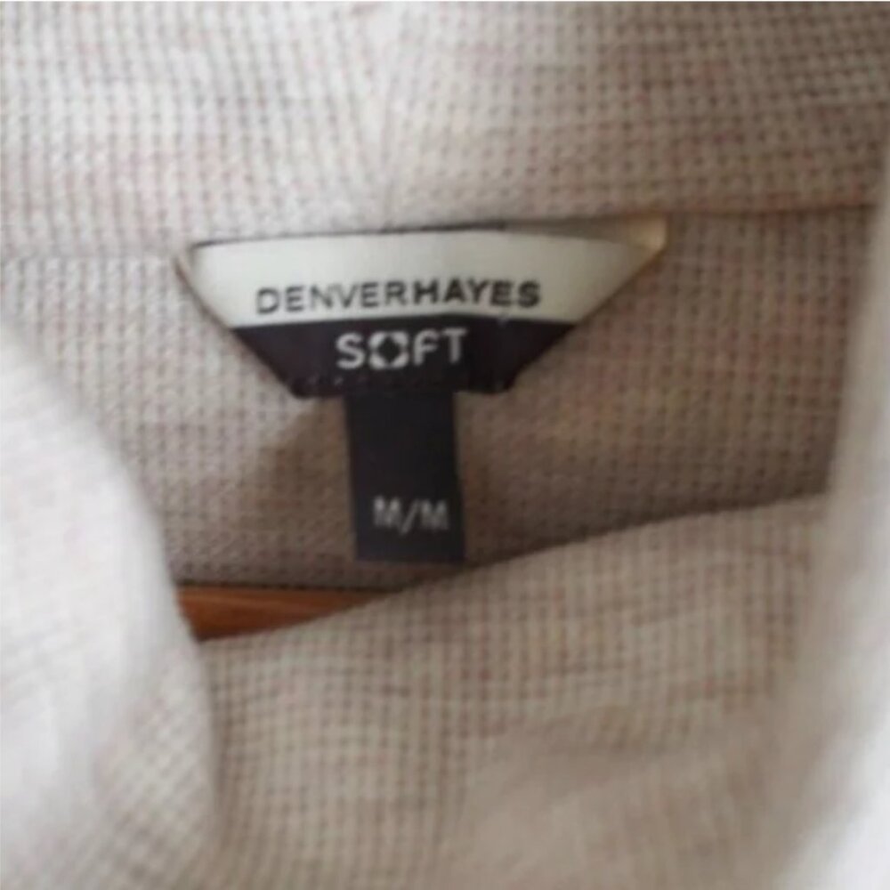 Denver Hayes | Like NEW Pima Cotton 'Soft' Cowl Neck Turtleneck - Picture 2 of 4